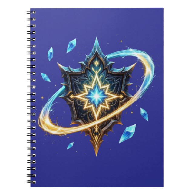 Carnet Fantasy Emblem with Floating Blades – Magical Ener (Devant)