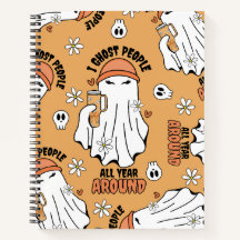 Fantôme d'Halloween avec 40oz Tumbler - Orange