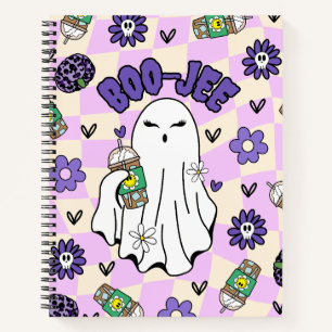 Carnet Fantôme d'Halloween Boo-Jee avec café glacé