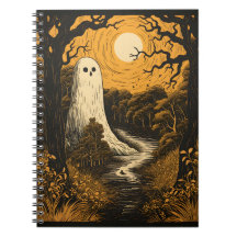 Fantôme D'Halloween Dans La Forêt, Fantôme Blanc D