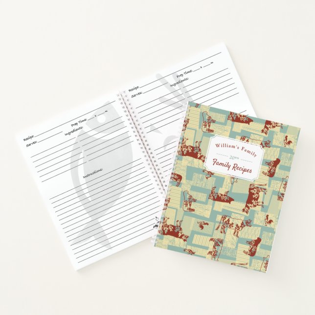 Carnet Farmhouse Pays Recette (Intérieur)