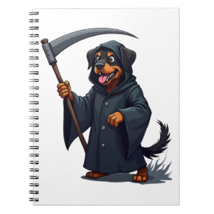 Carnet Faucheur Chien Rottweiler