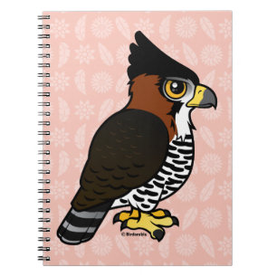 Carnet Faucon-Eagle fleuri