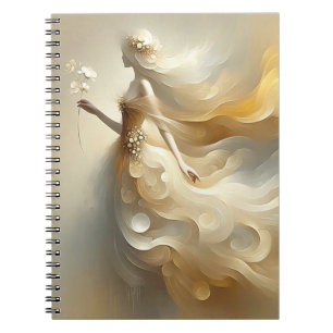 Carnet Fée blanche et crème