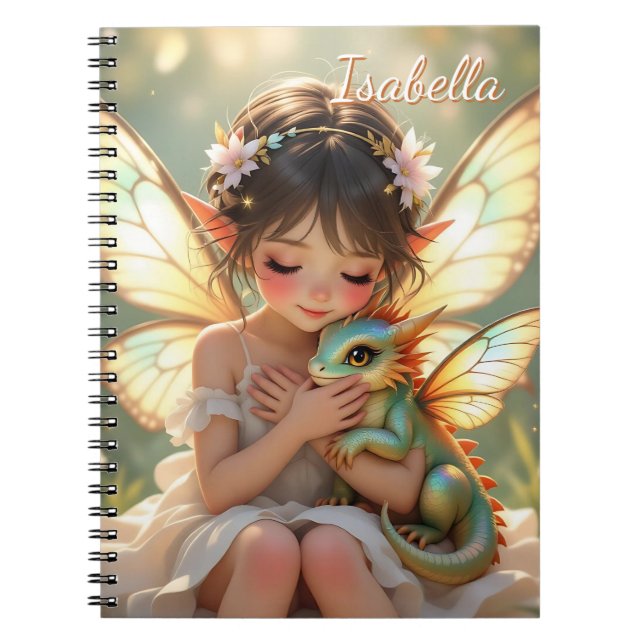 Carnet Fée et Dragon | Conte de Fées Anime Chibi (Devant)