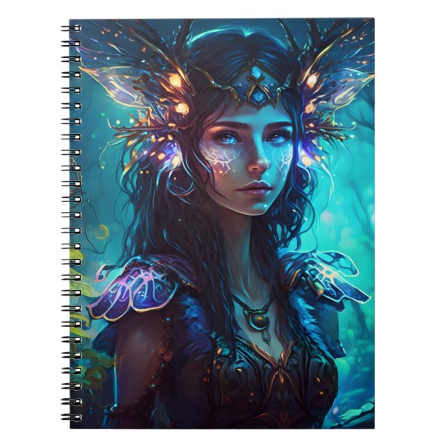 Carnet Fée forêt magique de la flore cool (Devant)