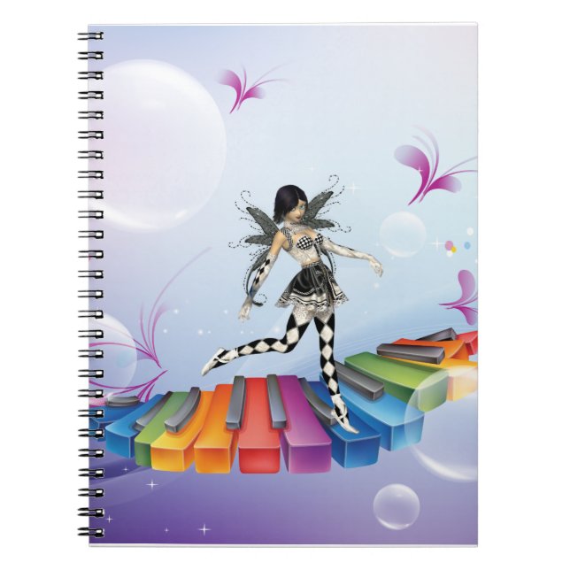 Carnet Féerie de clavier musical (Devant)