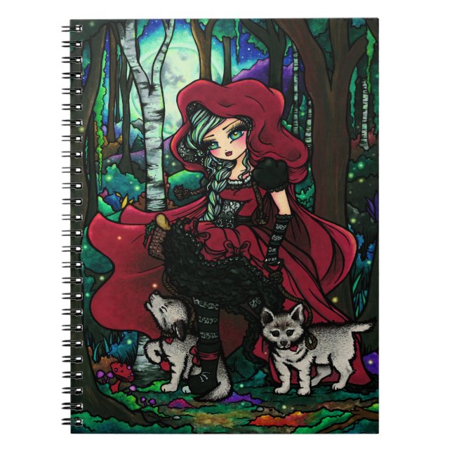 Carnet féerique d'imaginaire de fille rouge de (Devant)
