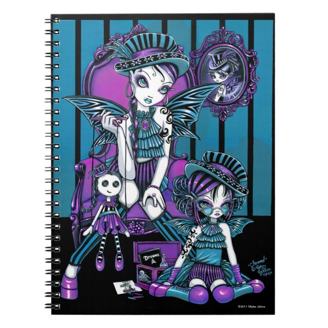 Carnet féerique magique "charmé" de couture (Devant)