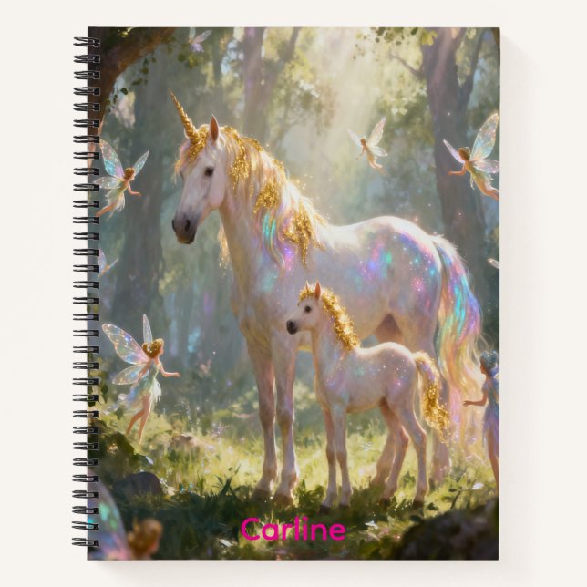 Carnet Fées et Licornes (Devant)