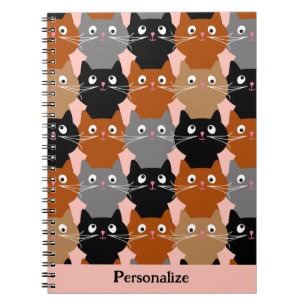 Carnet Feline Kittens, Amoureux des chats mignon Personna