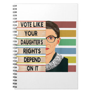 Carnet Feministe Ruth Bader Ginsburg RBG Citation Girl Wi
