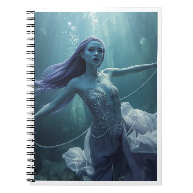 Carnet Femme extraterrestre de cristal sous-marin – Fanta (Devant)