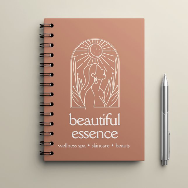 Carnet Femme Feuille Moon Arch Terracotta Wellness Day Sp (Créateur téléchargé)