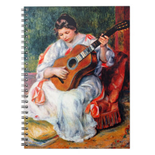Carnet Femme jouant de la guitare de Pierre Renoir