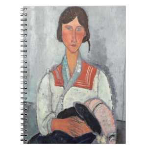 Carnet Femme tzigane avec bébé, 1919 (huile sur toile)