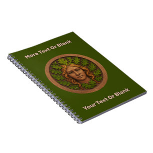Carnet Femme verte - Bois