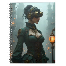 Femme victorienne Steampunk en vert