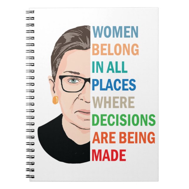Carnet Femmes Appartenant À Tous Les Endroits Ruth Bader  (Devant)