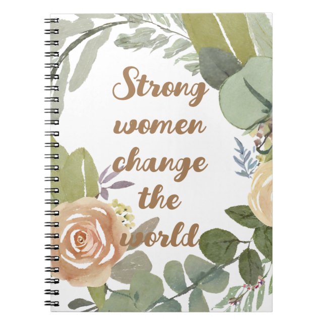 Carnet femmes fortes changer le monde 8 mars égalité (Devant)