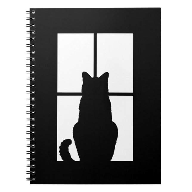 Carnet Fenêtre Cat Cliquez pour Customiser Obtenir une dé (Devant)