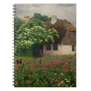 Carnet Ferme avec Fleurs de prairie