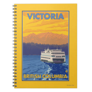 Carnet Ferry and Mountains - Victoria, C.-B. Canada