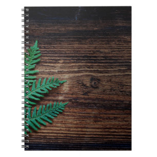 Carnet Ferry plante bois petit grunge de fougère