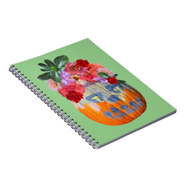 Carnet Festif automne Citrouille Floral (Côté Droit)