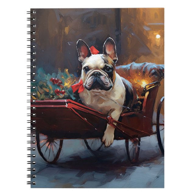 Carnet Festin de Noël de Bulldog en France (Devant)