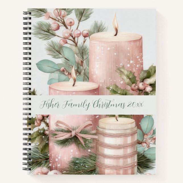 Carnet Festive Christmas Candles Memory  (Devant)