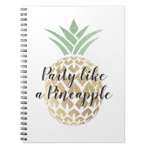 Carnet Fête comme un ananas Anniversaire ou Mariage