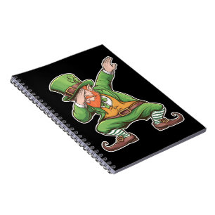 Carnet Fête de la Saint-Patrick Dab Leprechaun en vert 