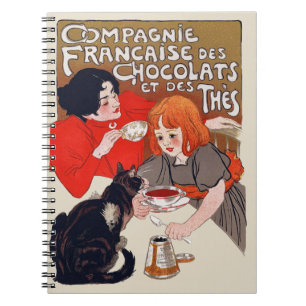 Carnet Fête du chocolat français Steinlen Art