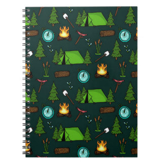Carnet Feu De Camion En Forêt, Happy Camper, Camping Amus