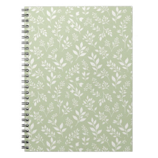 Carnet Feuillage d'automne neutre - Olive douce