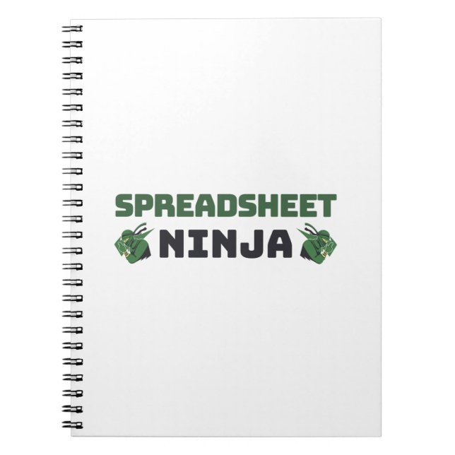 Carnet Feuille de calcul ninja (Devant)