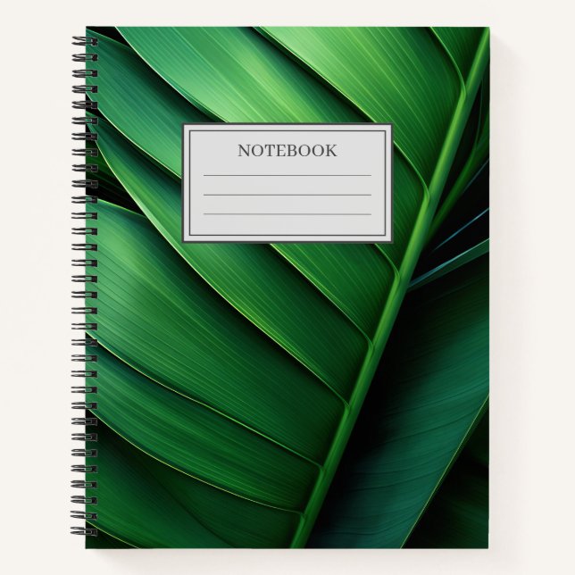 Carnet Feuille de palme tropicale (Devant)