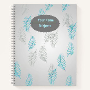 Carnet feuille de style motif