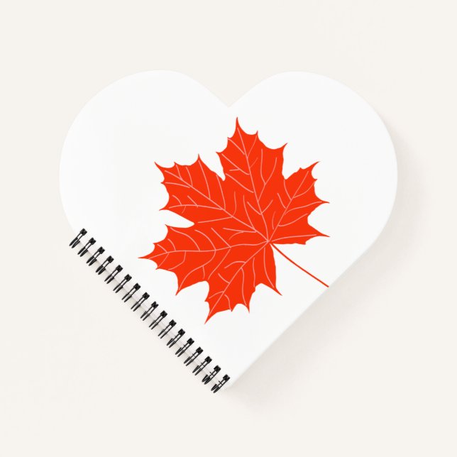 Carnet Feuille d'érable rouge (Devant)