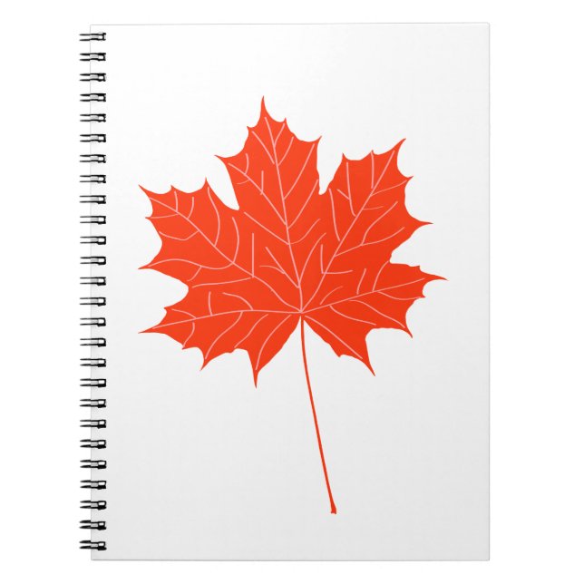 Carnet Feuille d'érable rouge (Devant)