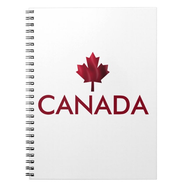 Carnet Feuille d'érable rouge du Canada (Devant)