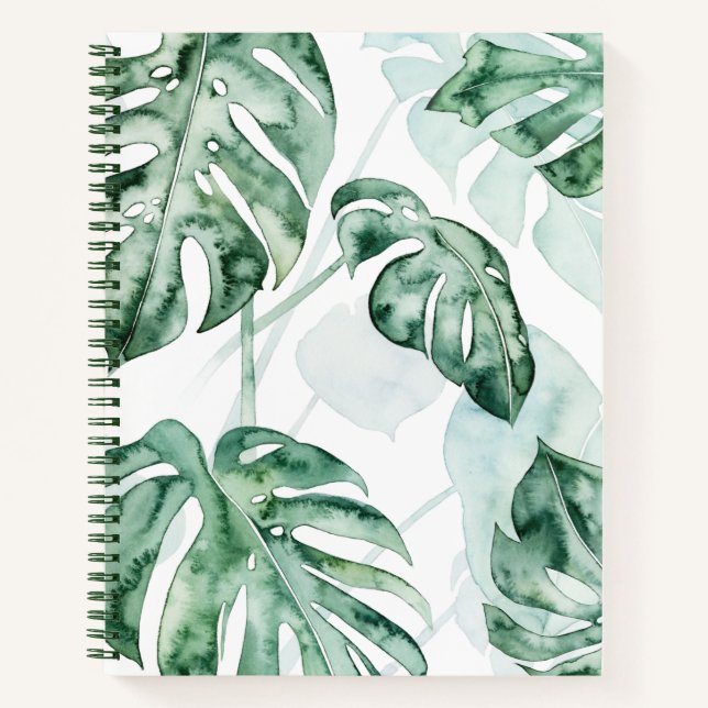 Carnet Feuille fractionnée de palme tropicale (Devant)