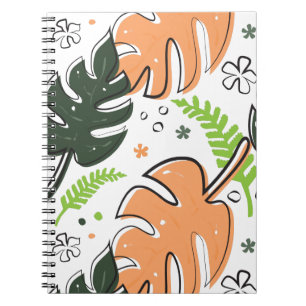 Carnet feuille tropical