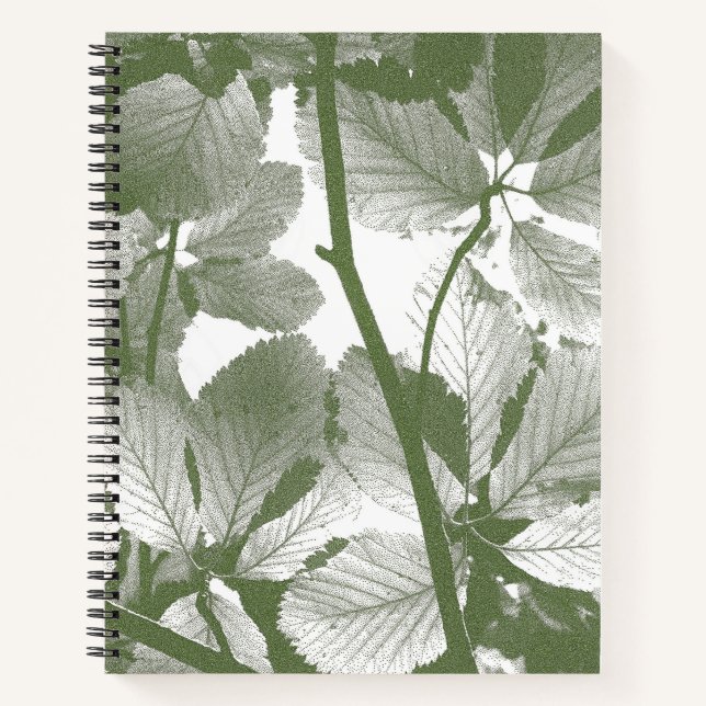 CARNET FEUILLE VERT (Devant)
