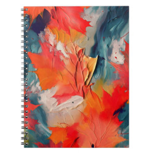 Carnet Feuilles dans le vent – Mouvement abstrait d'autom