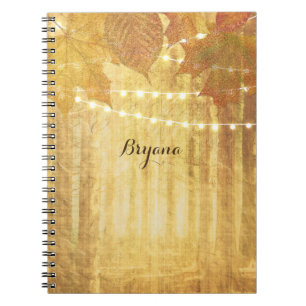 Carnet Feuilles d'automne Golden Autumn Russe Woods