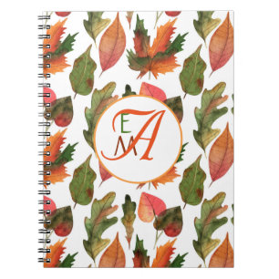 Carnet Feuilles d'automne monographie Décor d'automne ora
