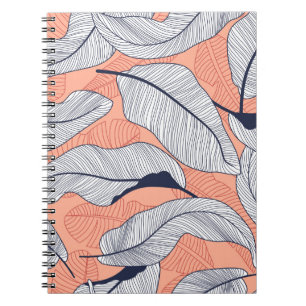 Carnet Feuilles de la Jungle Motif Tropical sans couture