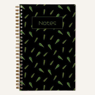 Carnet Feuilles du printemps, motif aquarelle